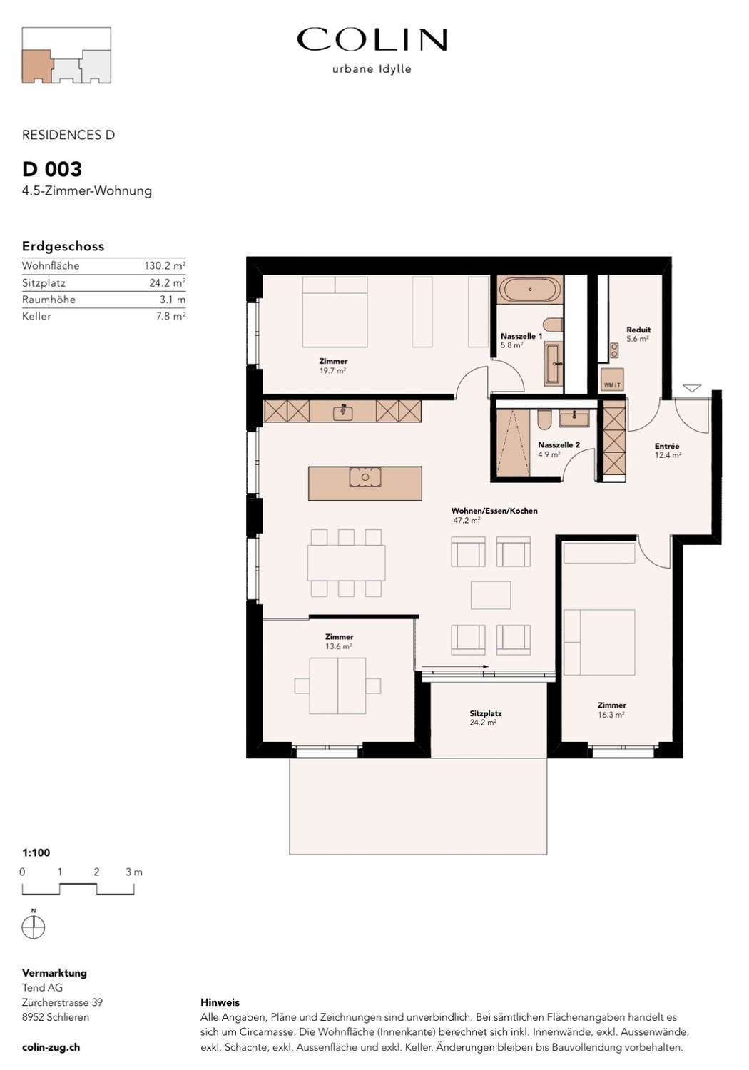 Appartement de 4 ½ pièces

Une opportunité unique s'est présentée dans ce complexe de luxe très prisé. Notre appartement dans la nouvelle construction est disponible à la location à partir de Dec, 2026.

L'appartement offre des finitions modernes, des espaces de vie spacieux et un accès à d'excellen