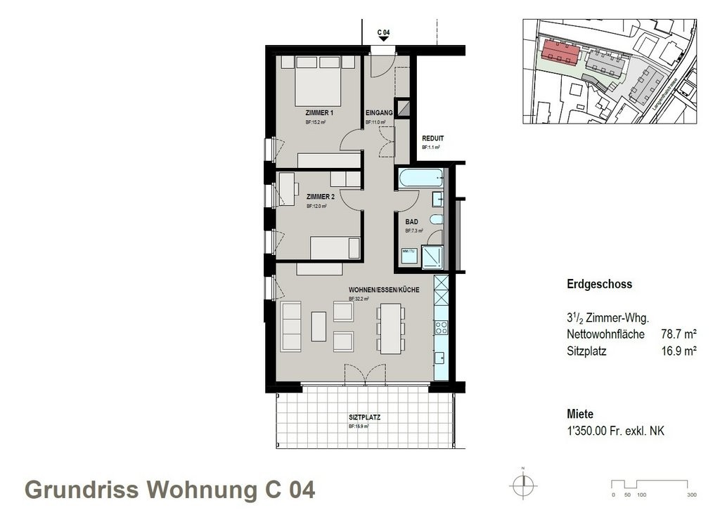 Appartement de 2 ½ pièces, photo 10 sur 10