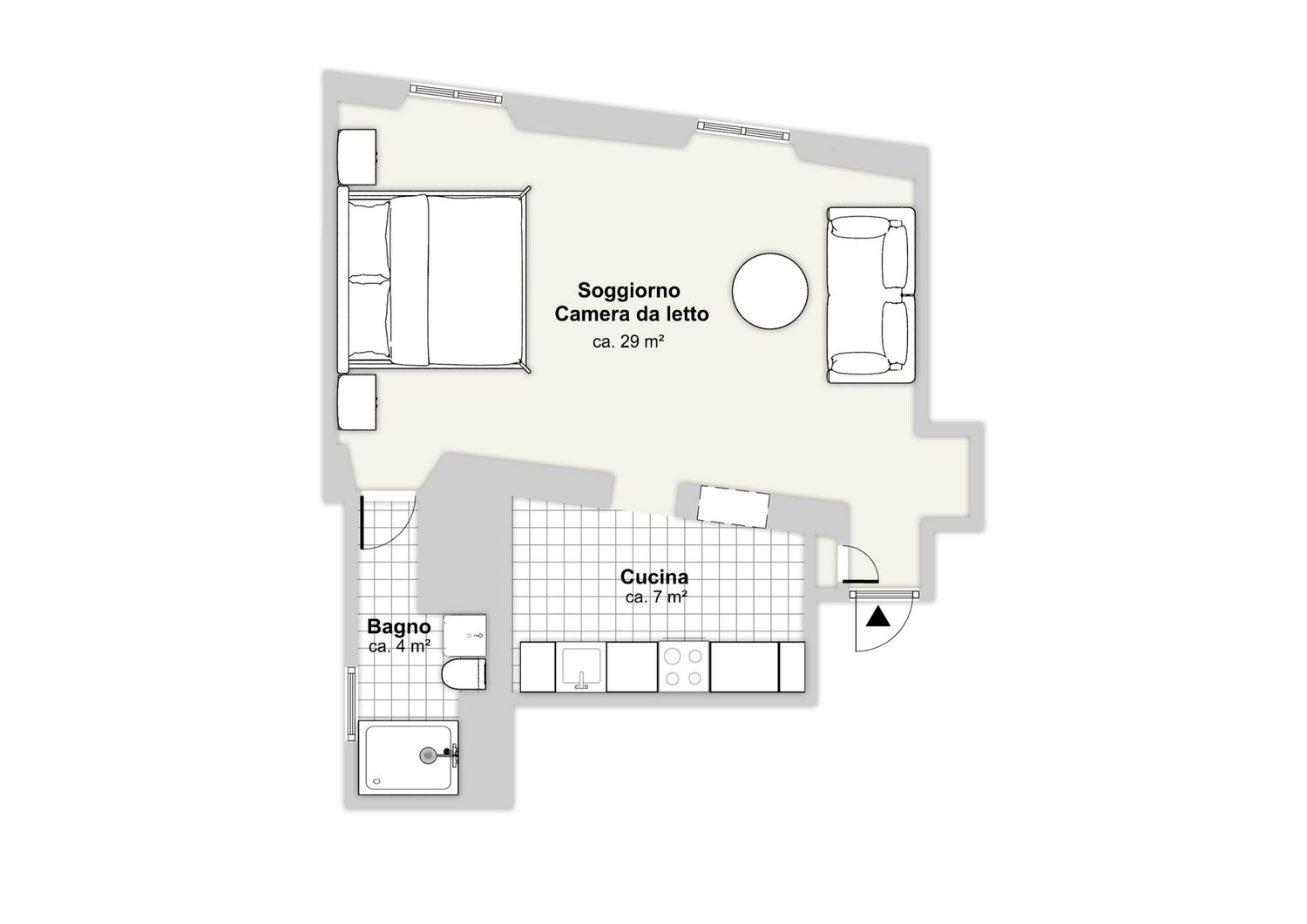 Appartement de 2 pièces, photo 9 sur 9