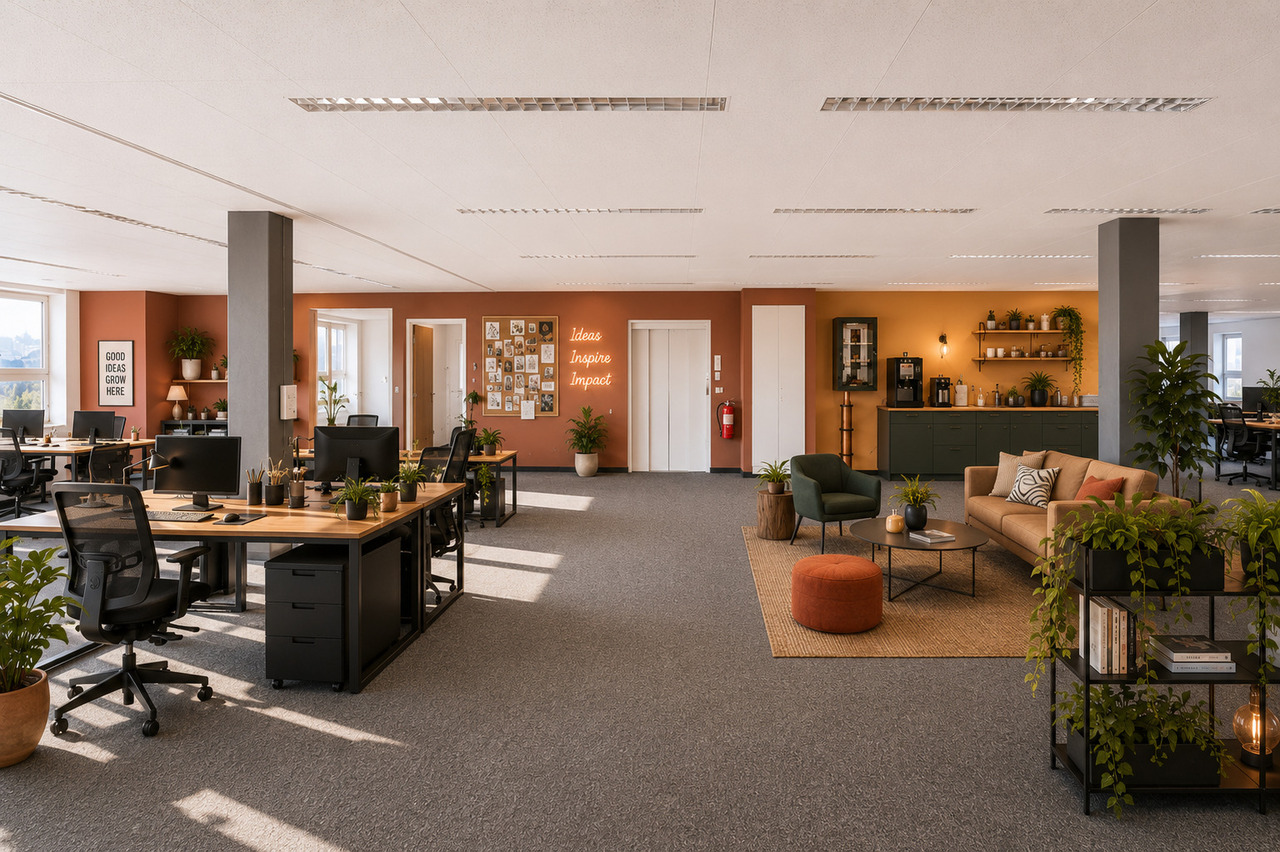 580m² office