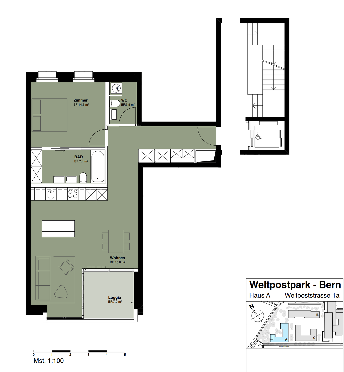 Appartement de 2 ½ pièces