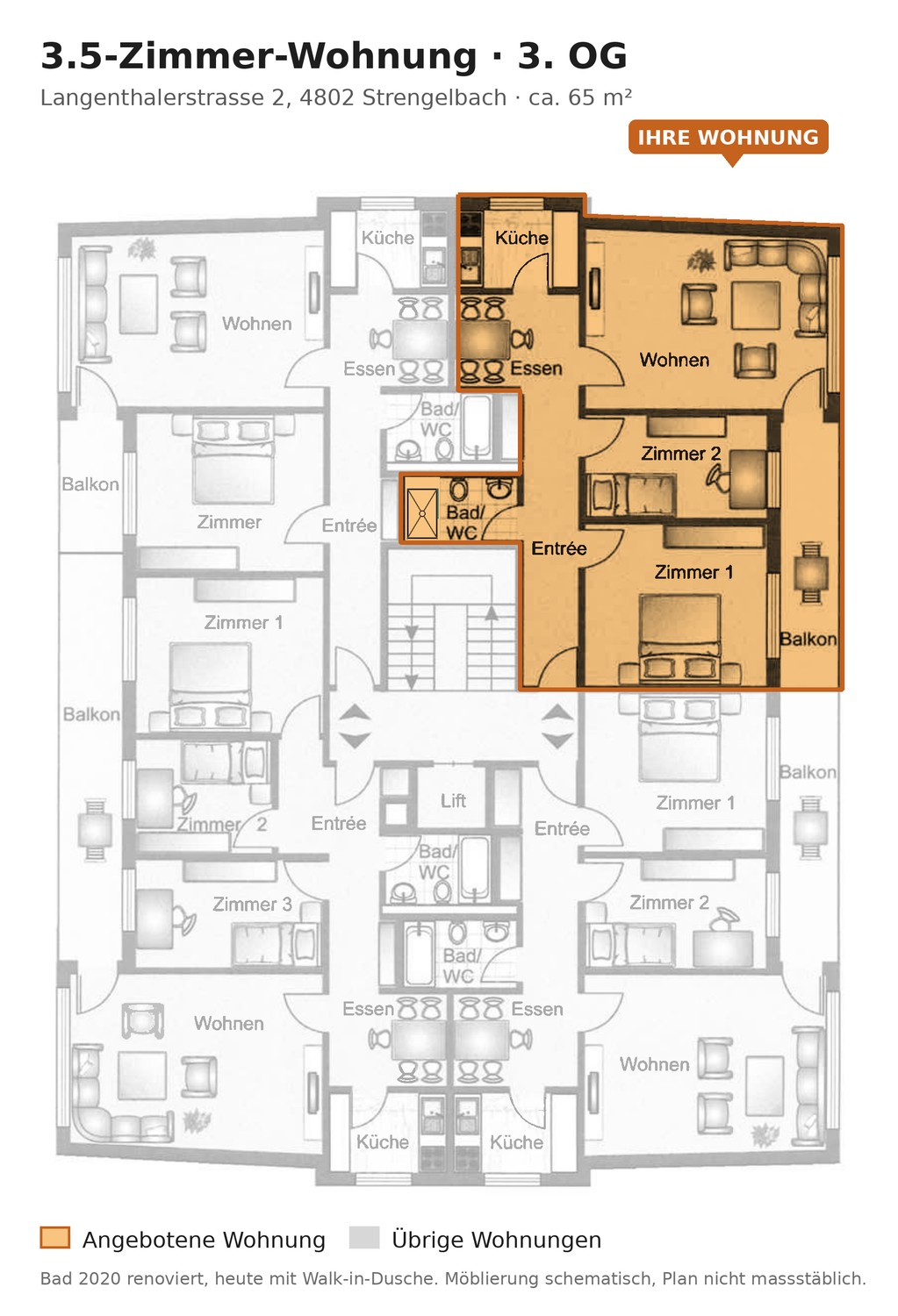 Appartement de 2 ½ pièces, photo 2 sur 10