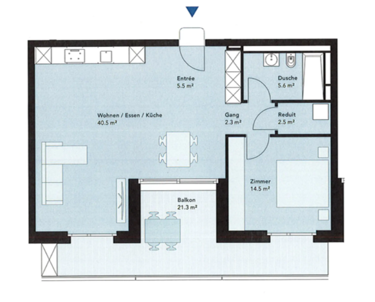 Appartement de 2 ½ pièces, photo 9 sur 10