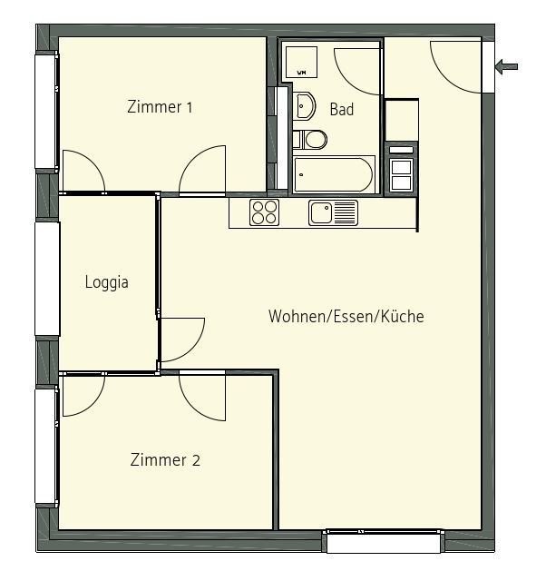 Appartement de 3 ½ pièces, photo 5 sur 6