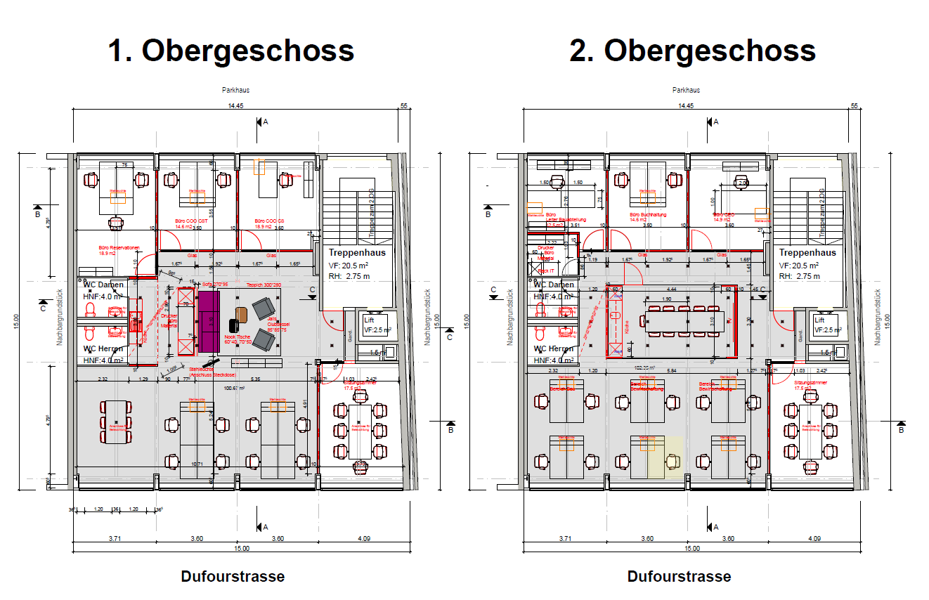 80m² bureau