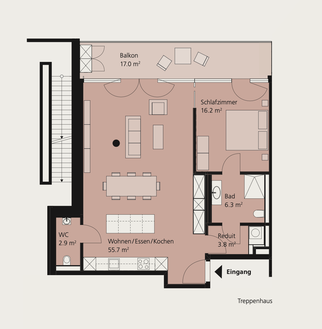 Appartement de 2 ½ pièces