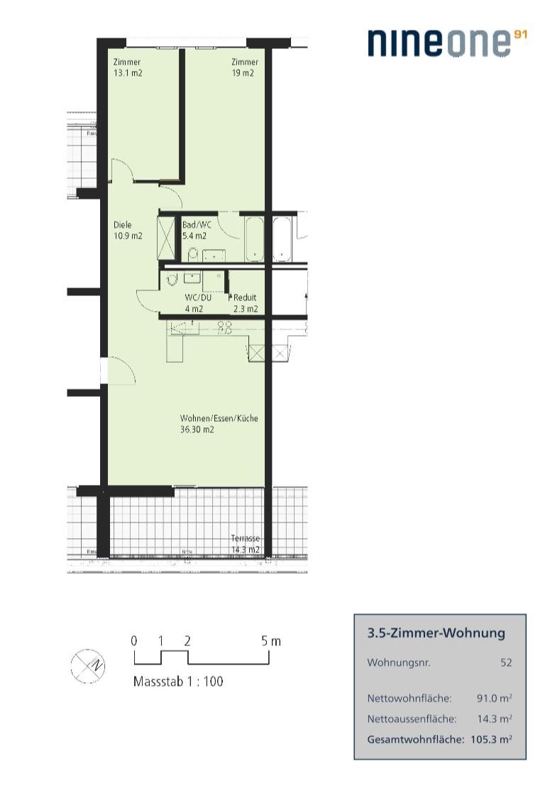 Appartement de 2 ½ pièces, photo 6 sur 7