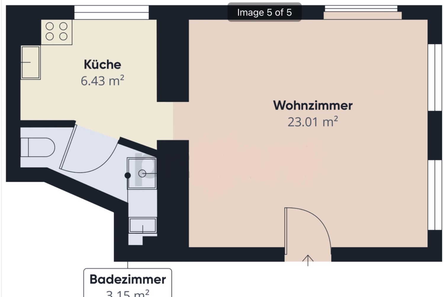 Appartement de 1 pièce