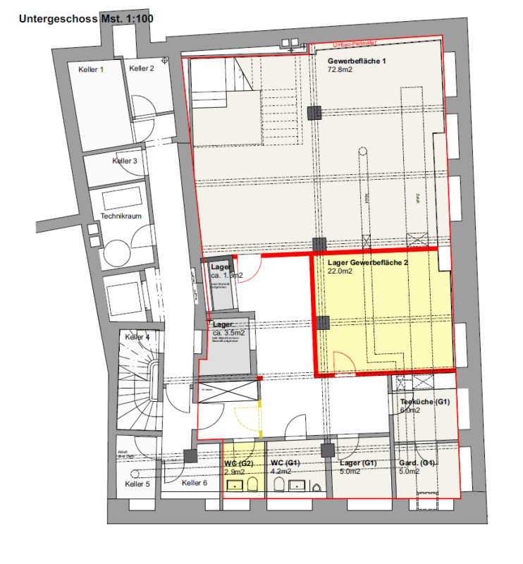 Magasin de 91m²