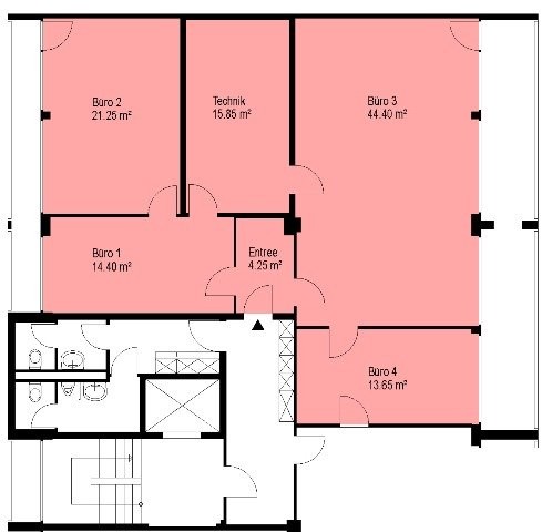 Bureau de 118m²
