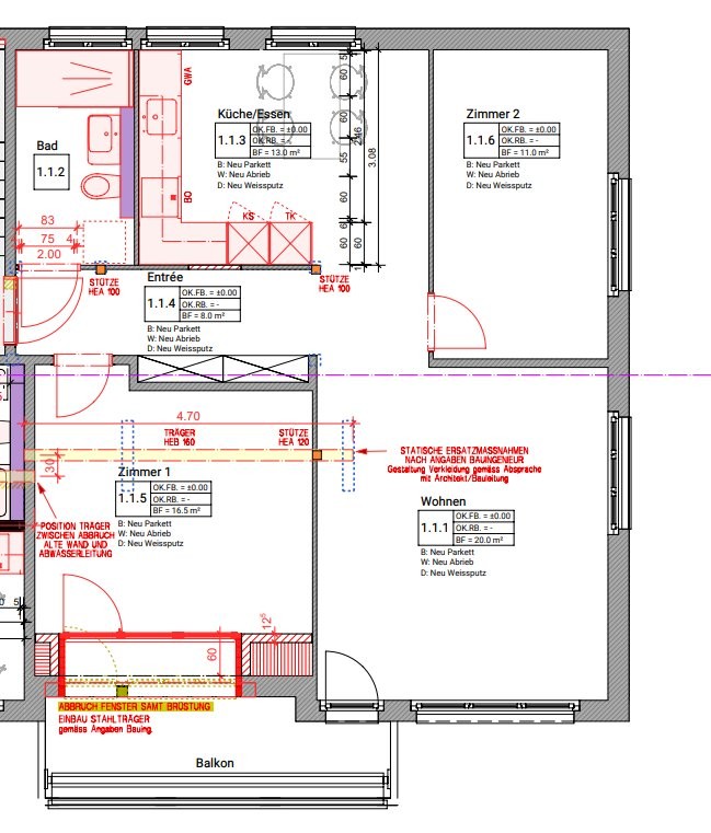 Appartement de 3 ½ pièces