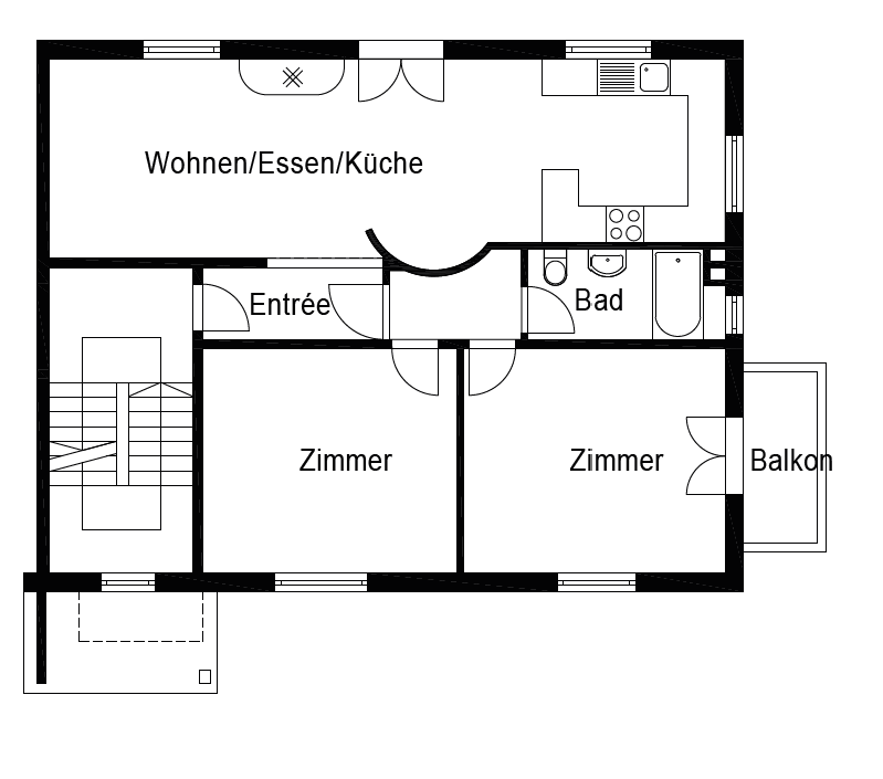 Appartement de 3 ½ pièces