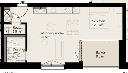 Appartement de 3.5 pièces