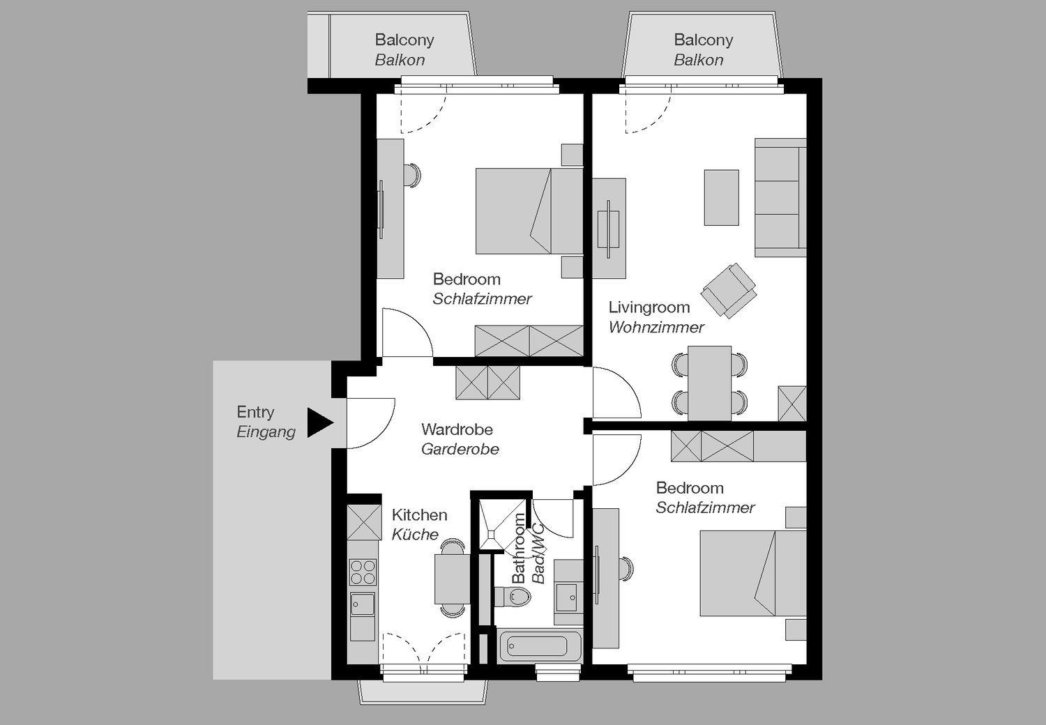 3 ½ pièces appartement meublé, photo 8 sur 10