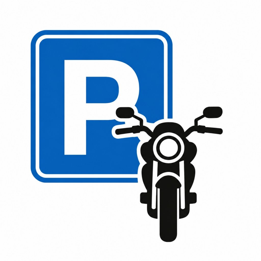 Place de stationnement couverte pour moto