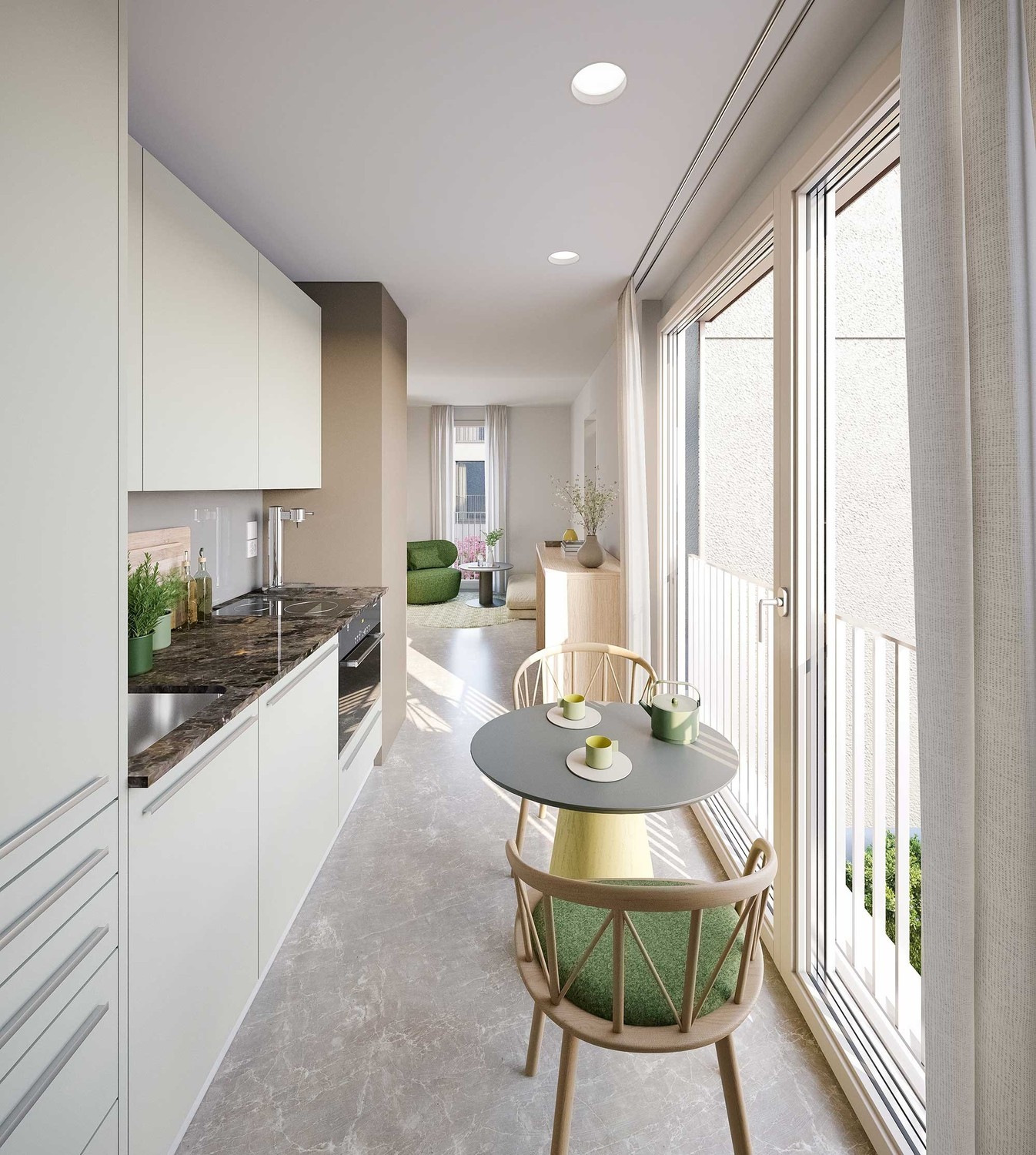 Appartement meublé de 1 ½ pièces