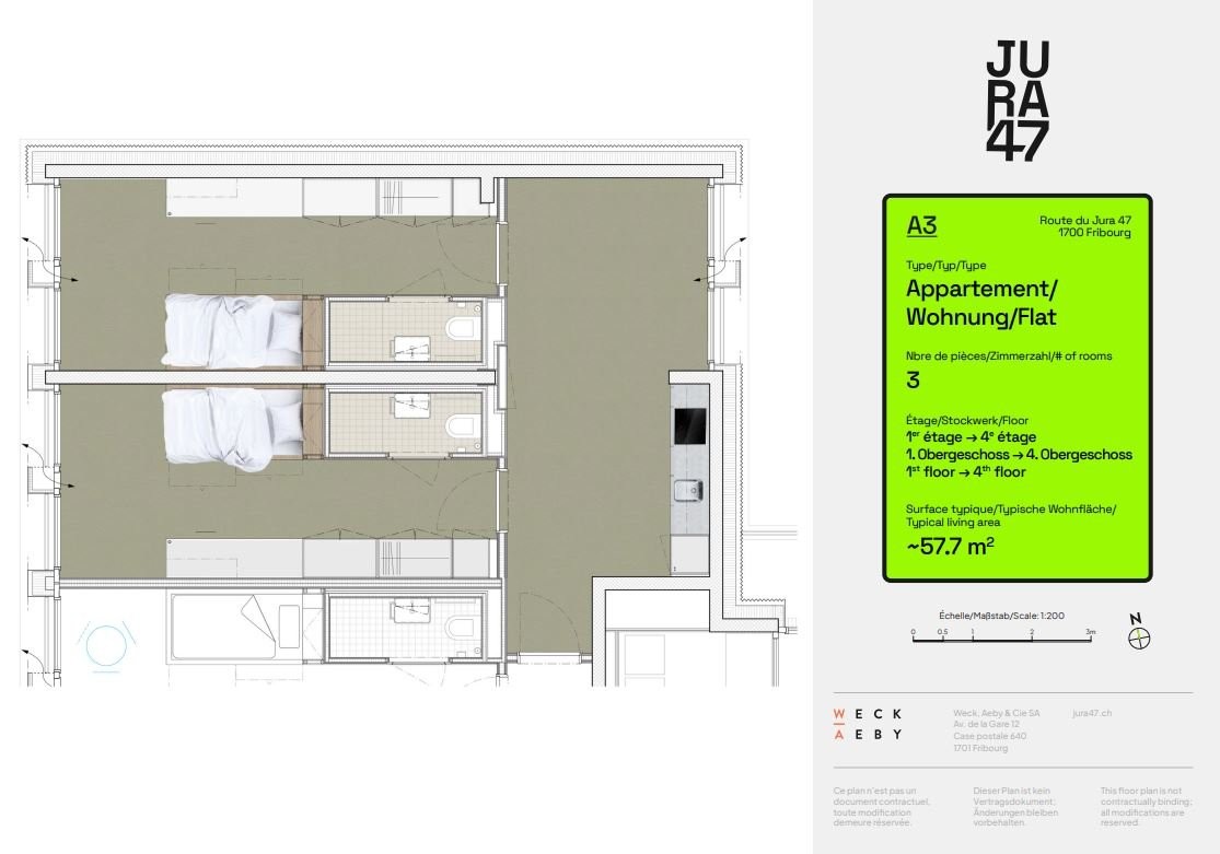 3 ½ rooms apartment, photo 3 sur 3