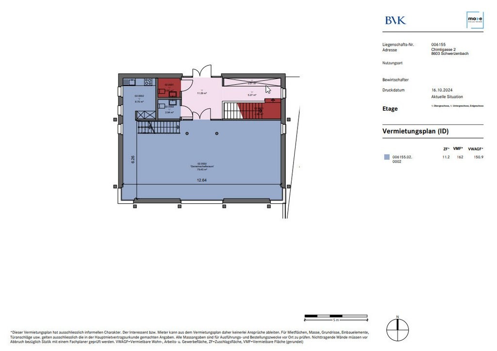 Local de stockage de 162m²