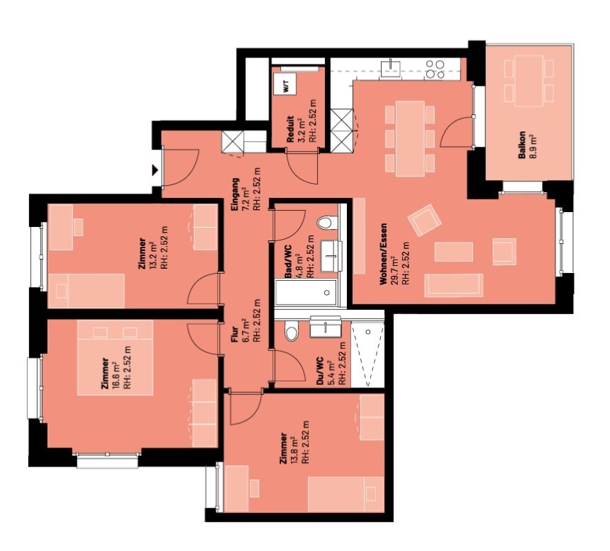 4 ½ rooms apartment