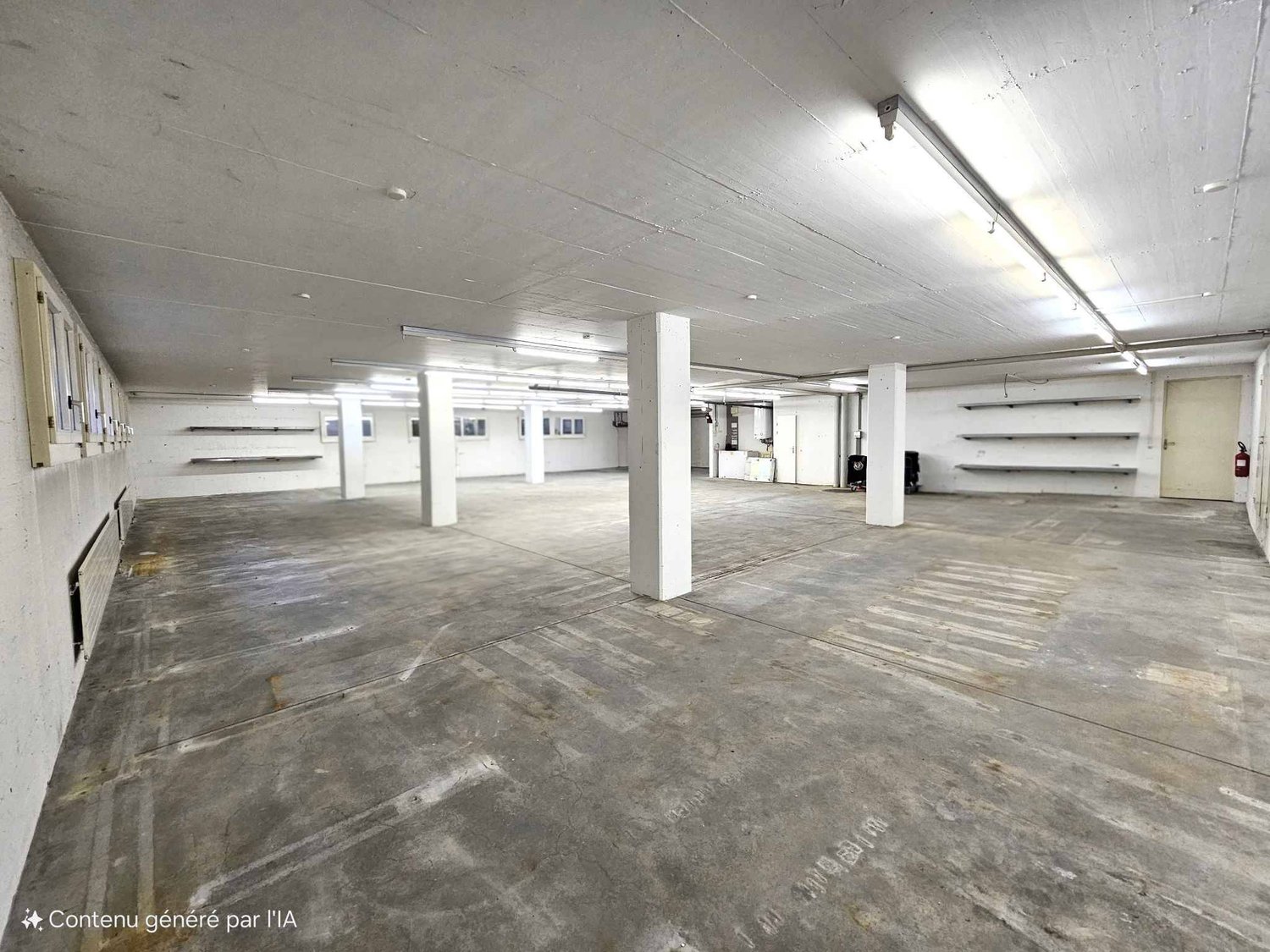 300m² storage room