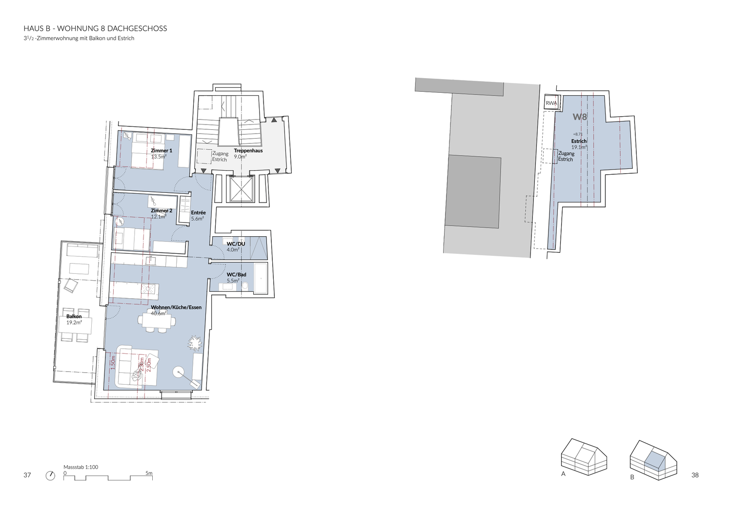 Appartement de 3 ½ pièces, photo 2 sur 3