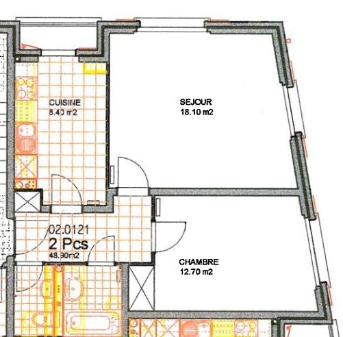 2 ½ rooms apartment