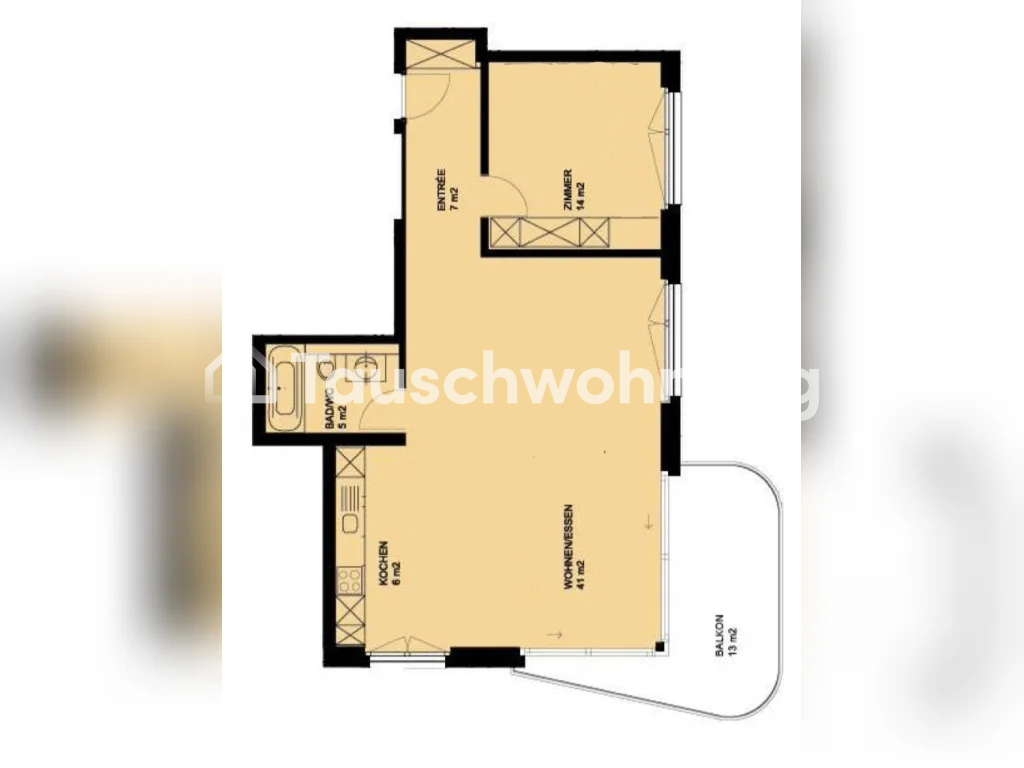 2 ½ pièces appartement, photo 1 sur 4