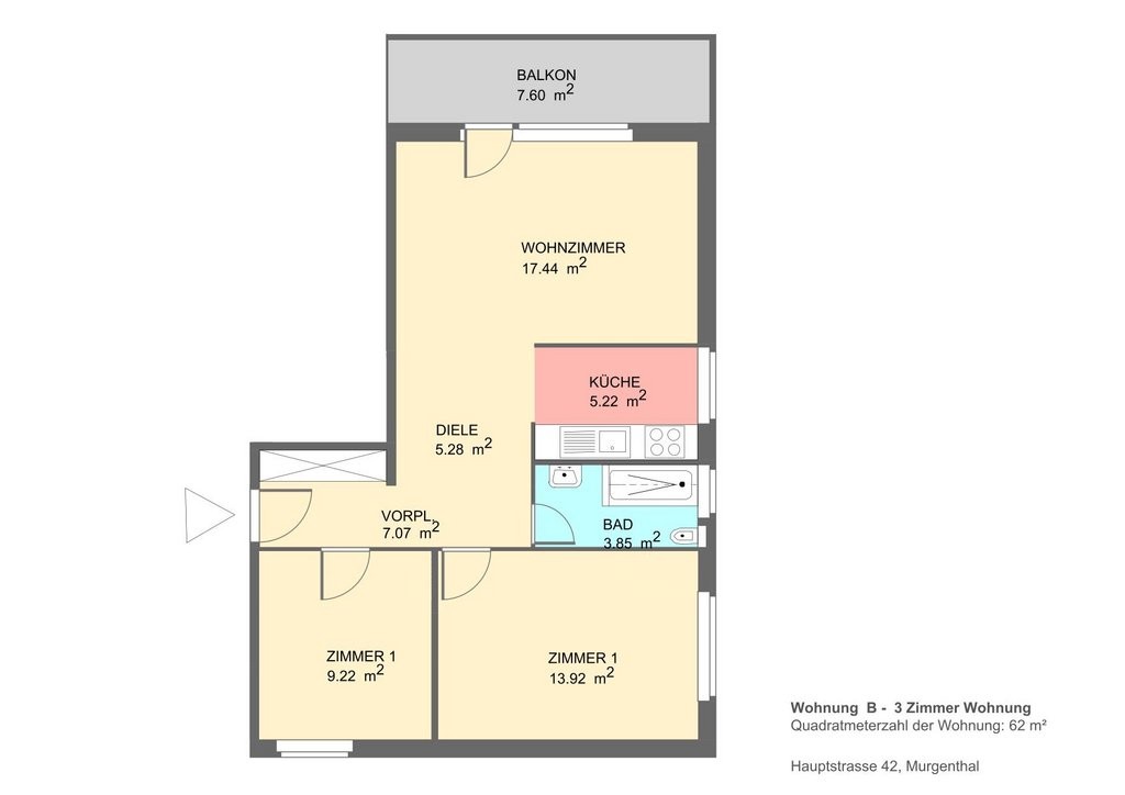 Appartement de 2 pièces, photo 8 sur 8