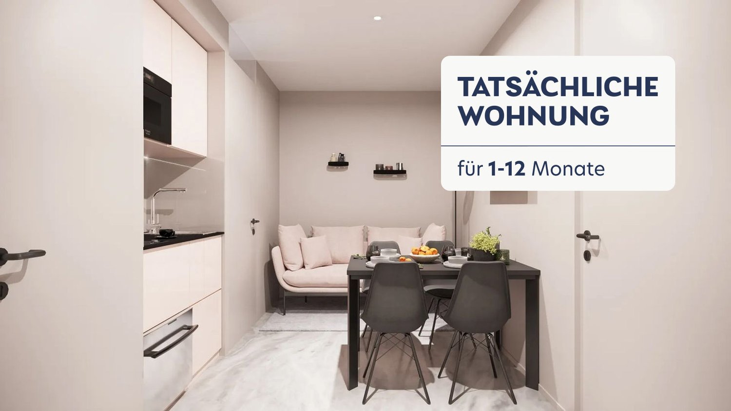 appartement meublé de 3 pièces