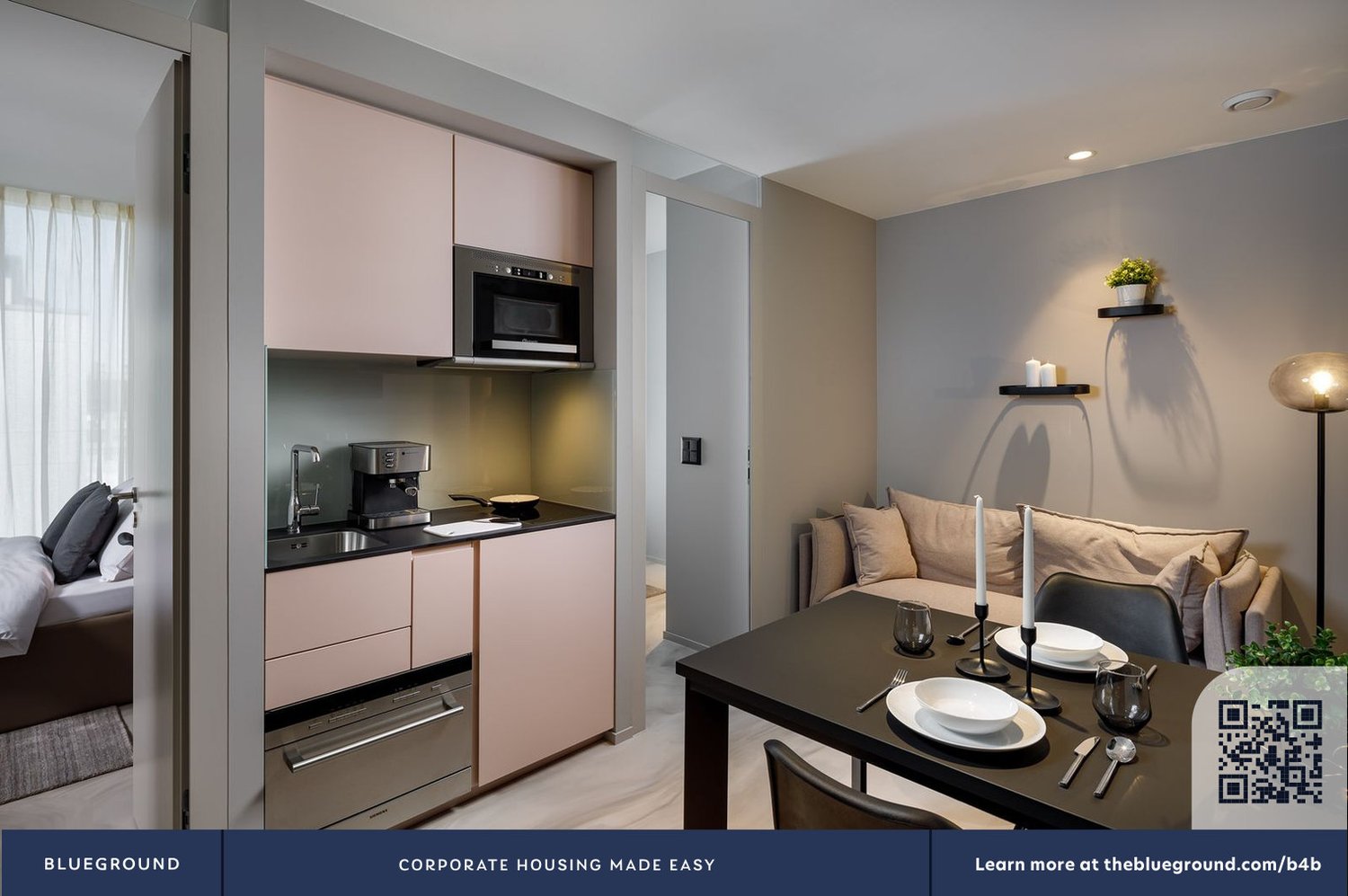 appartement meublé de 3 pièces