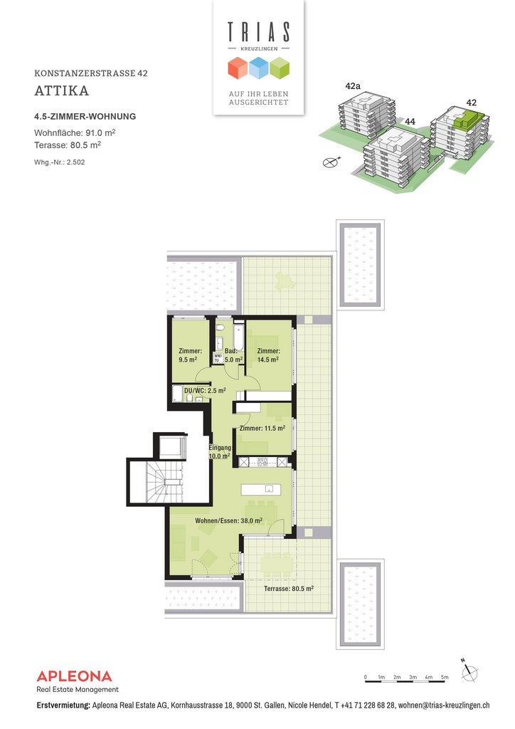 Appartement mansardé de 2 ½ pièces, photo 6 sur 6