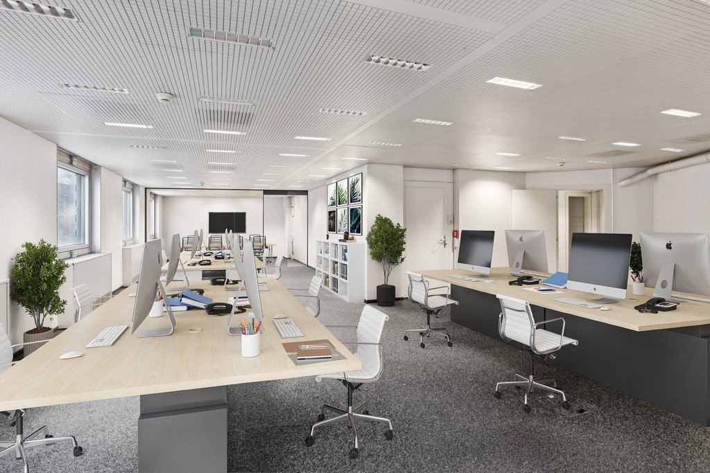 100m² office