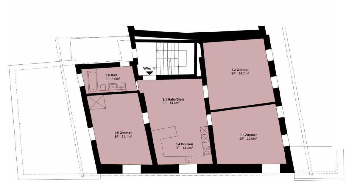 Appartement de 3 ½ pièces