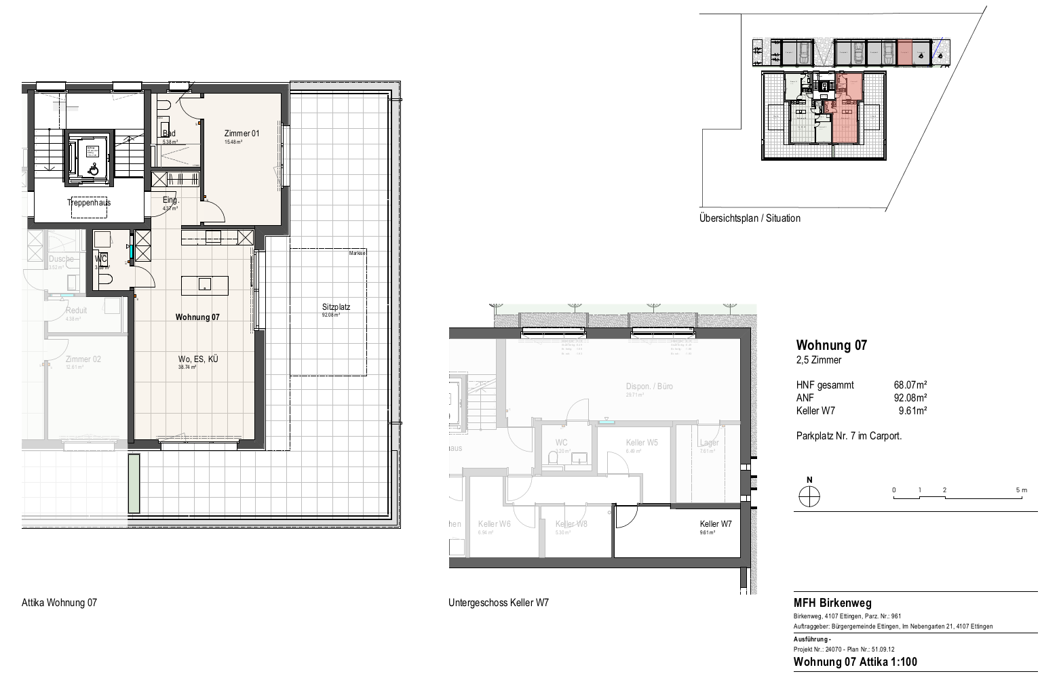 2 ½ pièces appartement au grenier