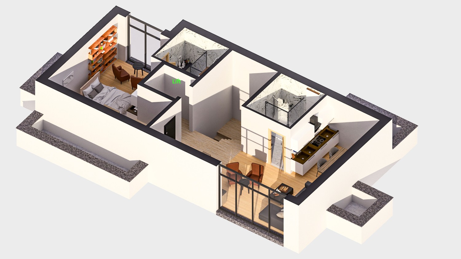 2 ½ pièces appartement, photo 5 sur 6