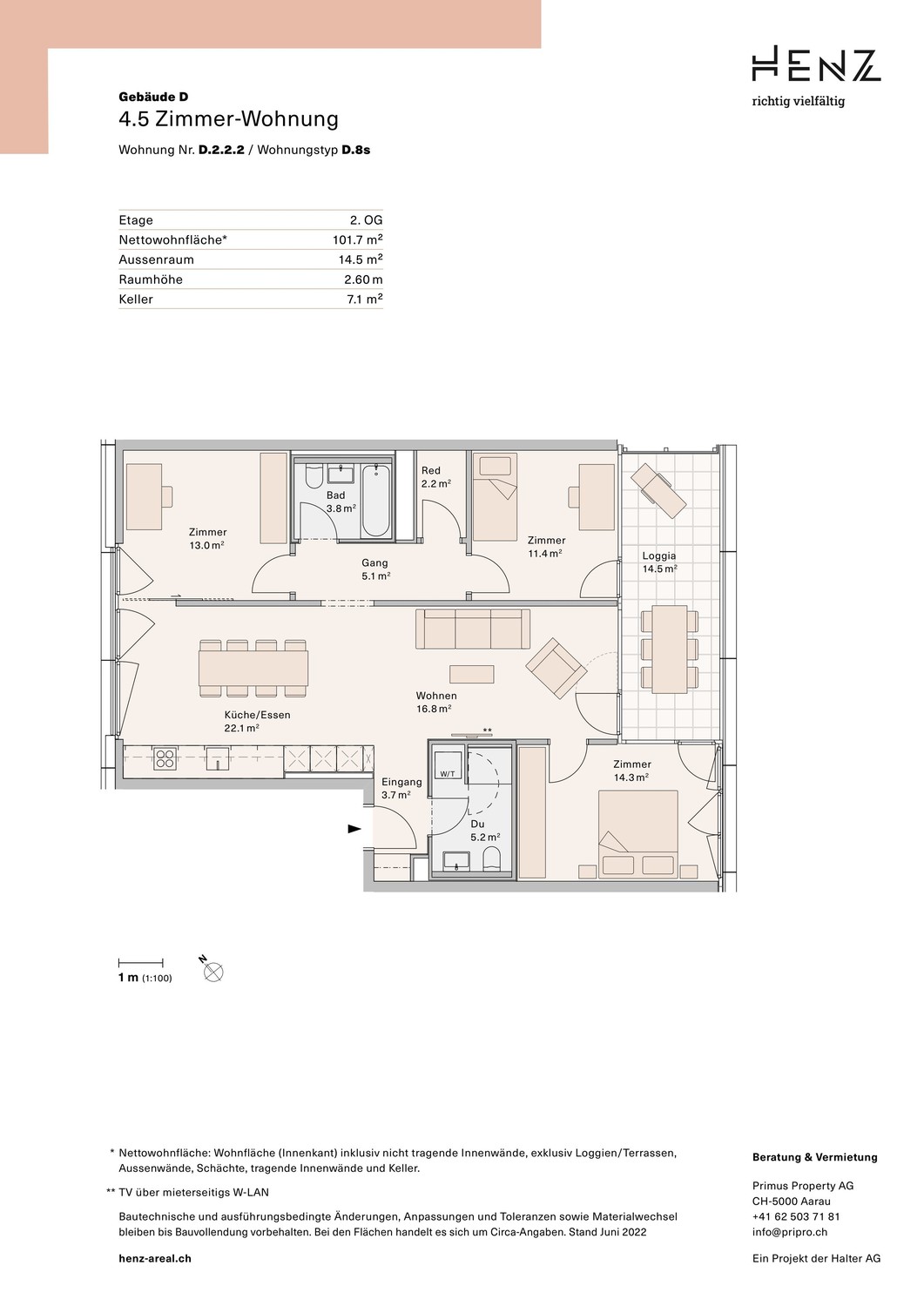Appartement de 4 ½ pièces, photo 5 sur 6