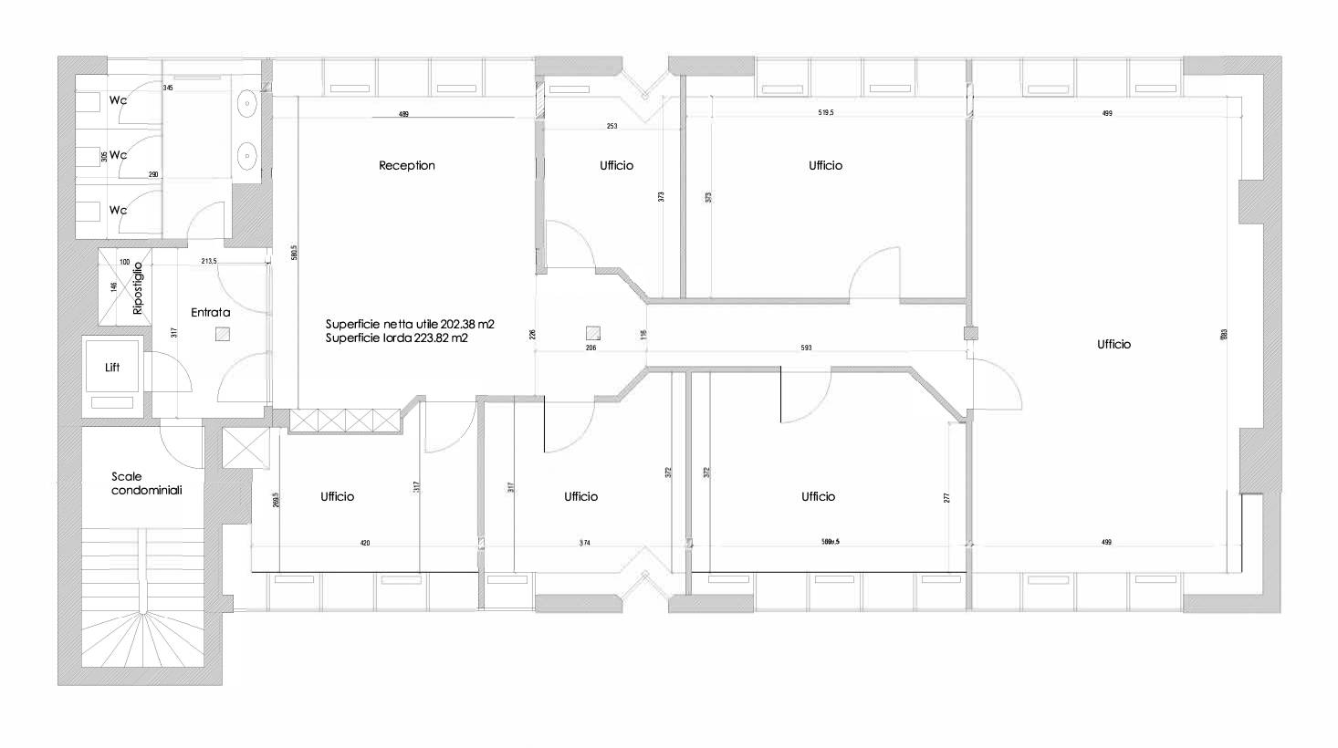 Bureau de 224m²