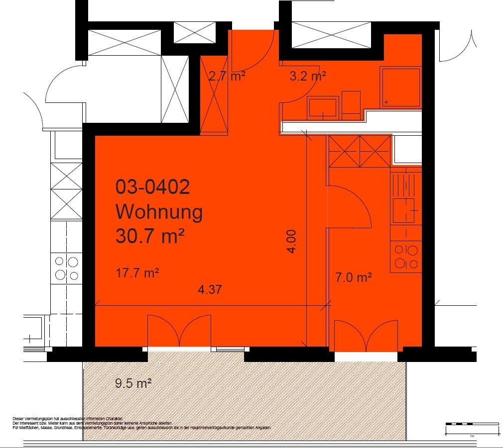 2 ½ rooms apartment, photo 5 sur 5
