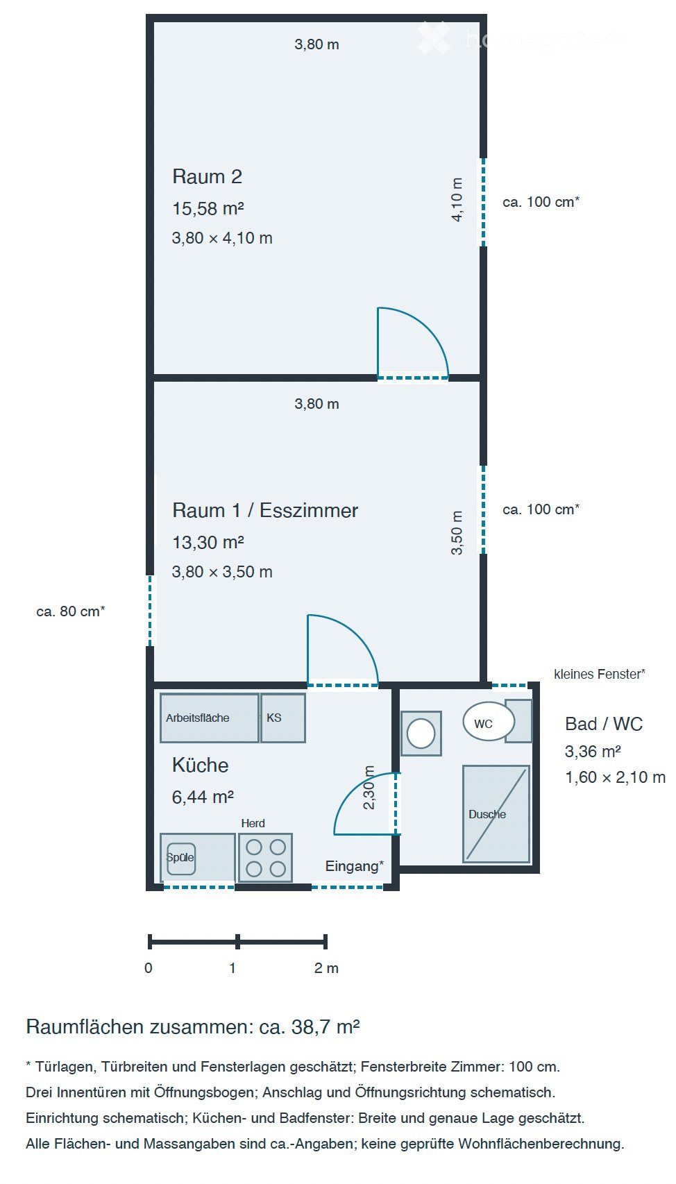 Appartement de 2 pièces, photo 5 sur 5