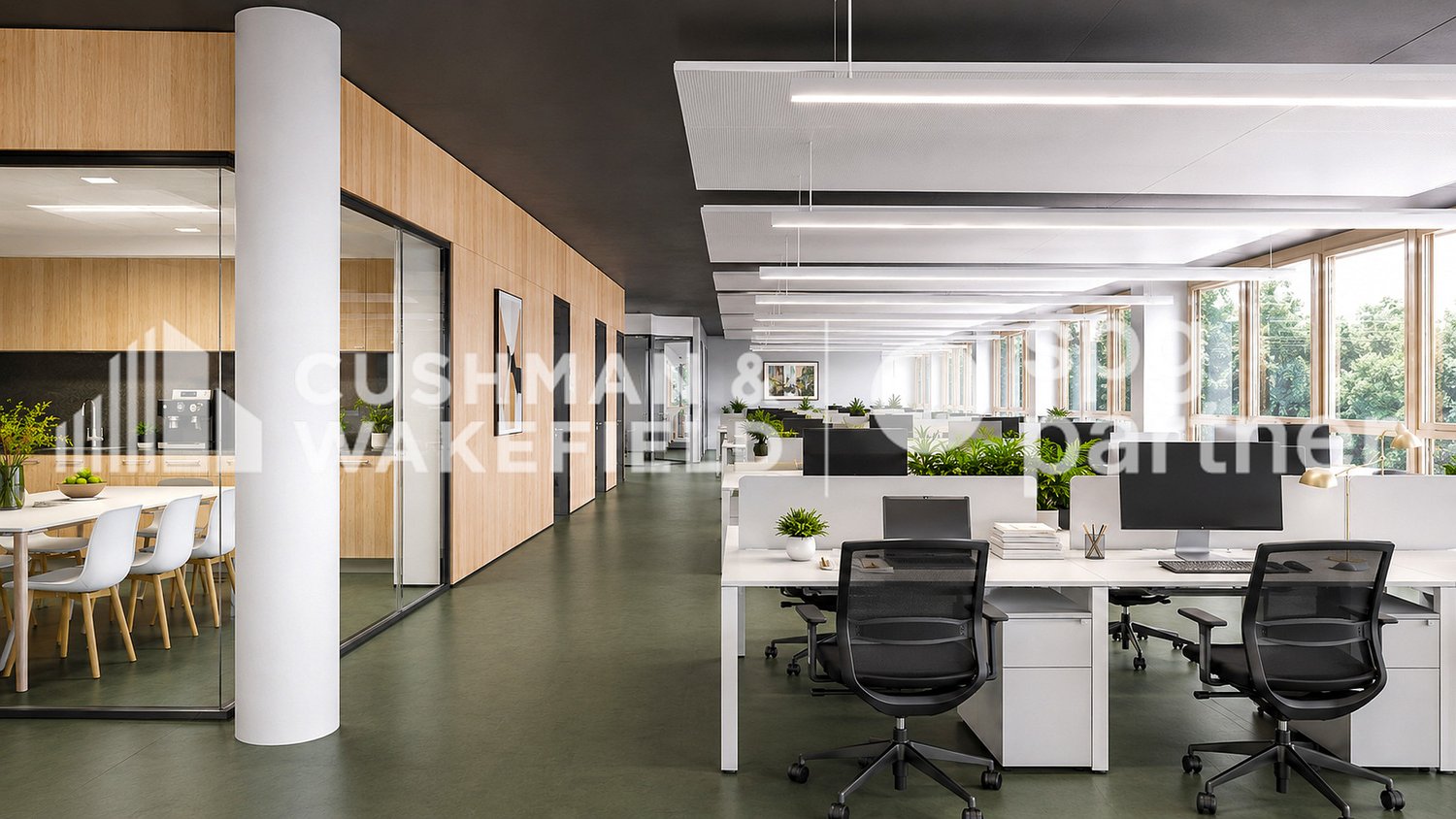 400m² office