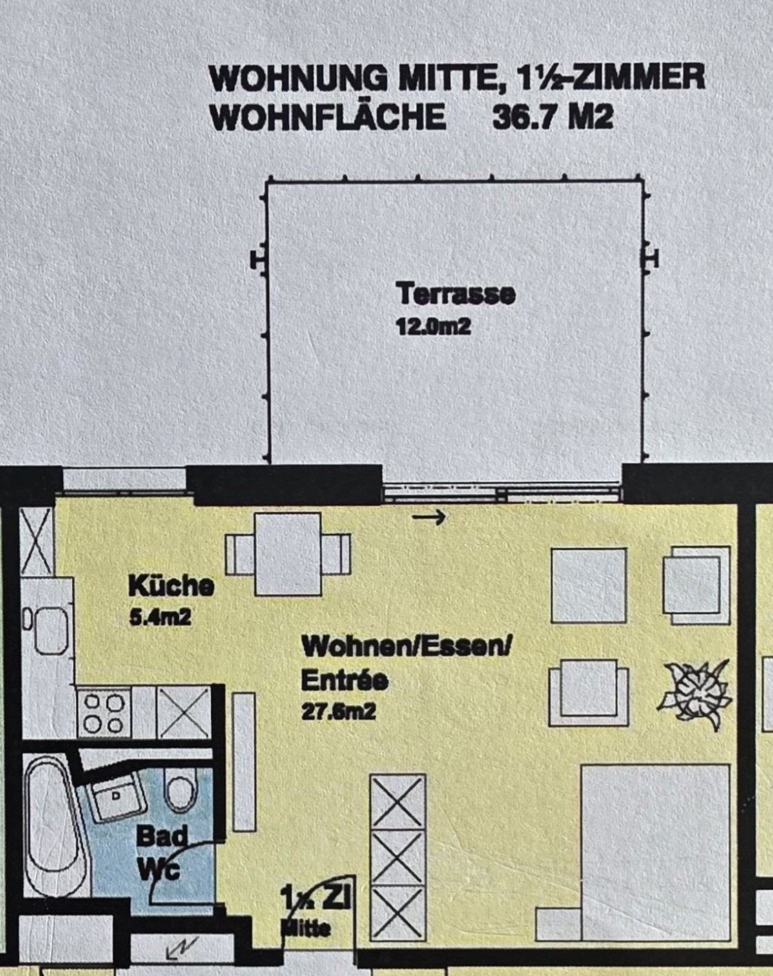 Appartement de 2 ½ pièces, photo 5 sur 7