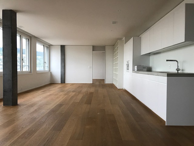 Lumineux appartement de 3.5 pièces avec vue sur la ville et balcon au 8ème étage, photo 1 sur 7