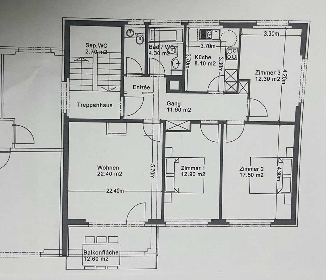 Appartement de 4 pièces