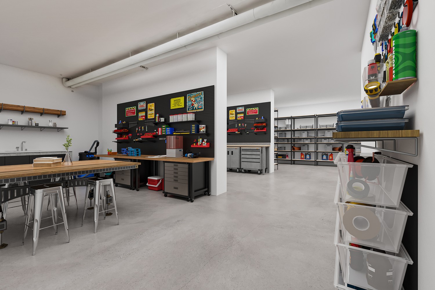210m² salle de hobby