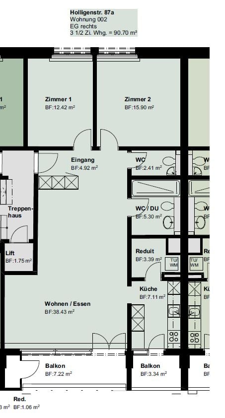 Appartement de 3 ½ pièces, photo 7 sur 8