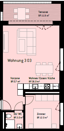 Appartement de 2 ½ pièces, photo 9 sur 10