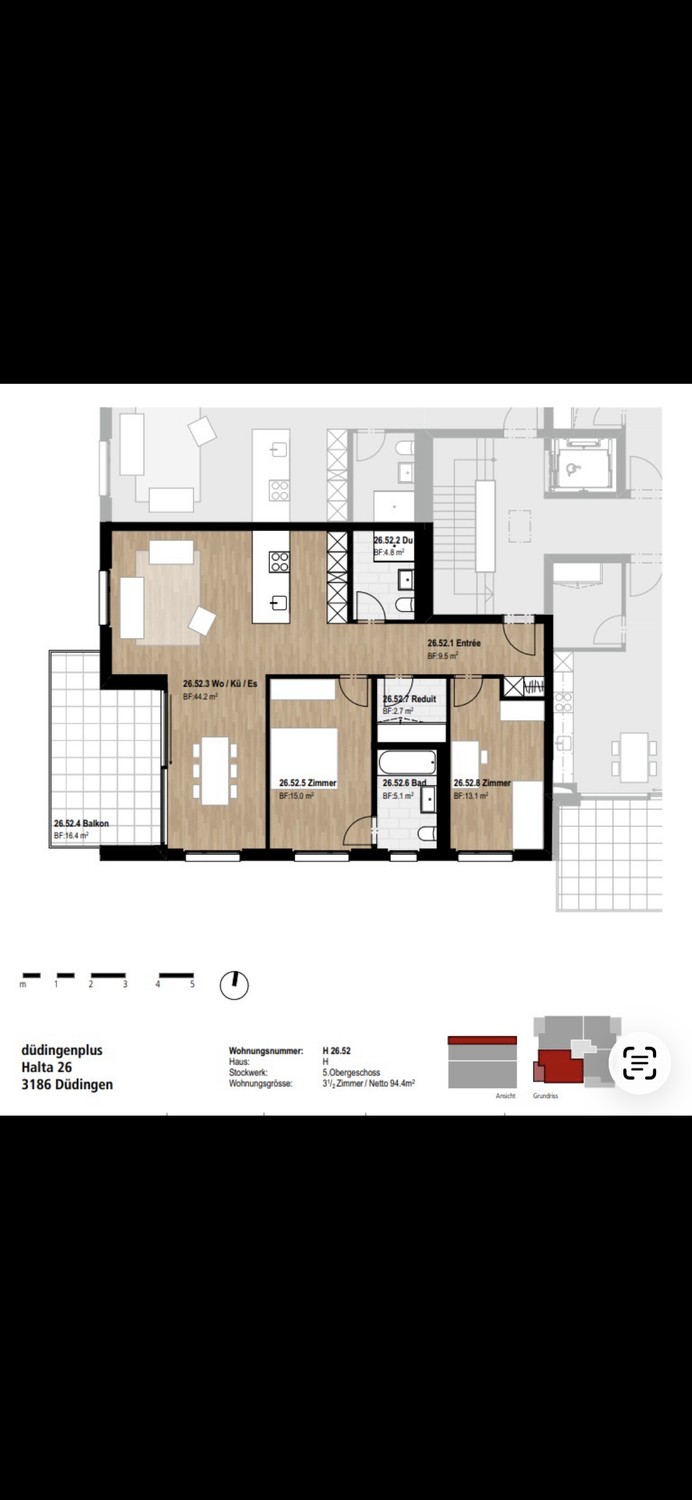 Appartement de 3 ½ pièces