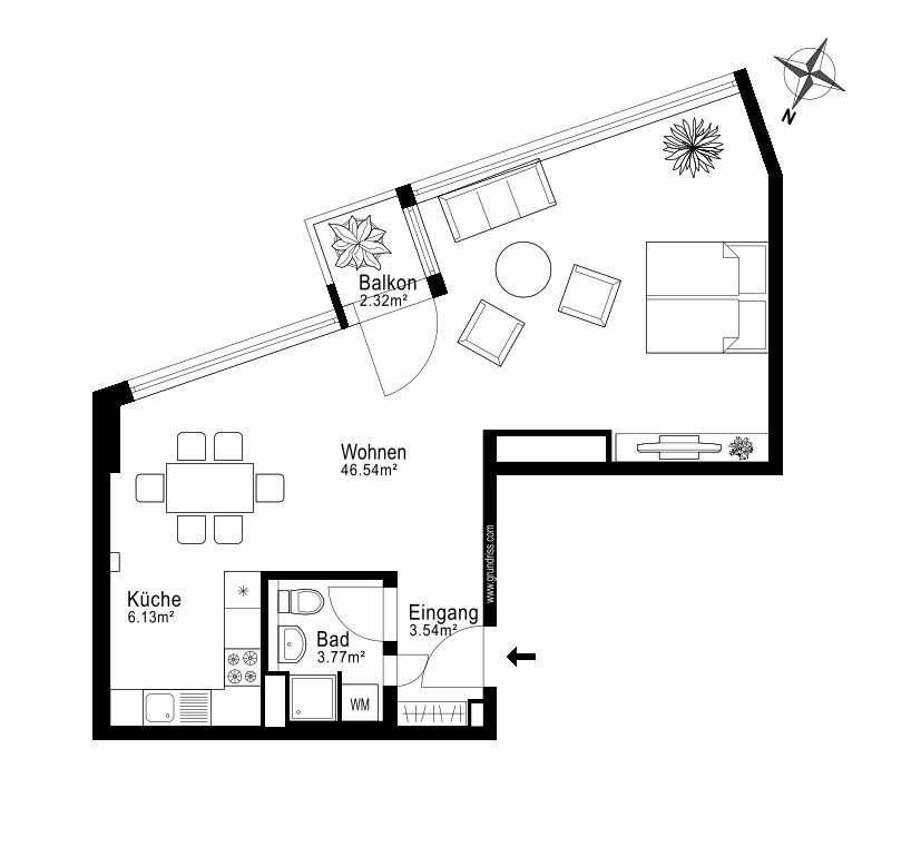 Appartement de 1 ½ pièces, photo 6 sur 6