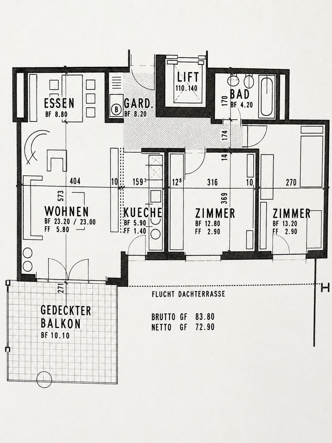 3 rooms apartment, photo 5 sur 6