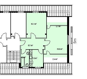 Appartement de 2 pièces